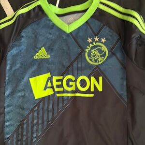 Adidas Kids Ajax Shirt - Black and Green